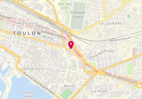 Plan de Étude notaire Toulon - Pieroni Mignon Guzmann, 39 Boulevard Georges Clemenceau, 83000 Toulon