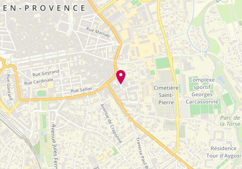 Plan de DAVID Vincent, Patios Forbin 9 Bis Place John Rewald, 13100 Aix-en-Provence
