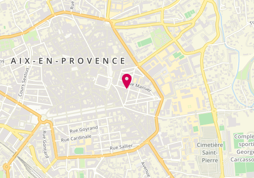 Plan de Ermeneux-Cauchi & Associes, 12 Rue Emeric David, 13100 Aix-en-Provence