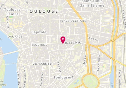 Plan de Actis Notaires - Philippe RUQUET - Mathilde GARRIE, 40 Rue de Metz, 31000 Toulouse