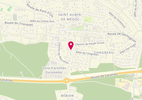 Plan de Amélie LECOMTE notaire, 37 Route de Saint-Médard, 33160 Saint-Aubin-de-Médoc