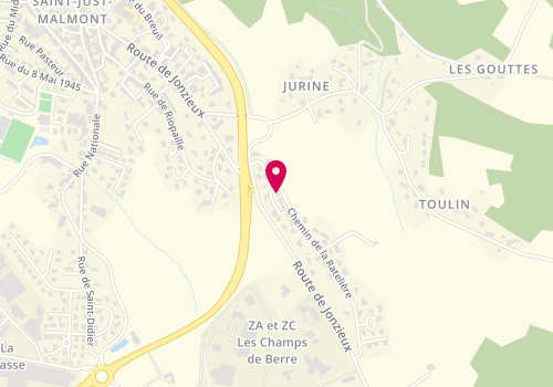 Plan de Zilic-Balay Sabot-Barcet Azzola Poyet, Batiment Vunotex Zone Industrielle Champs de Berre, 43240 Saint-Just-Malmont