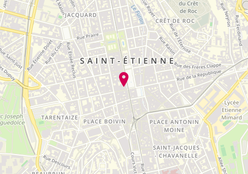 Plan de MALLON Frédéric, 10 place Hôtel de Ville, 42000 Saint-Étienne