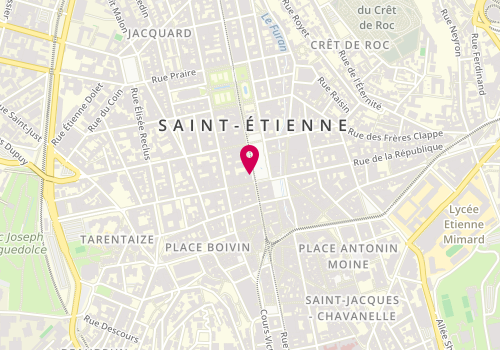 Plan de Mallon Frédéric-Macret Julien, 10 Place Hôtel de Ville, 42000 Saint-Étienne