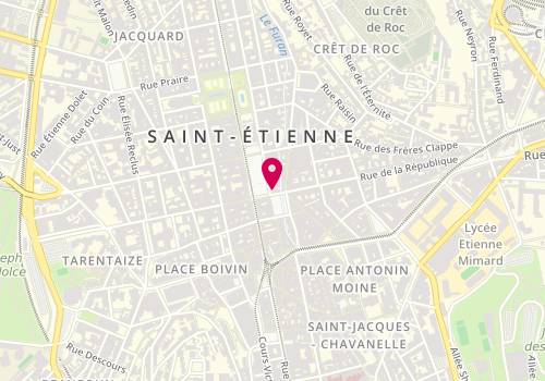 Plan de Les Notaires de Genilac, 13 place Hôtel de Ville, 42000 Saint-Étienne