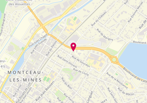 Plan de B.Gerbeau P. Argaud Notaires Associés, 1 Rue du Bel Air, 71300 Montceau-les-Mines