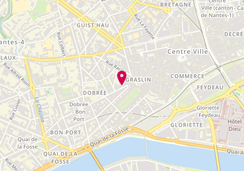 Plan de Actoria Notaires Associes (Mes Rondeau - Bigeard - Guillou - Moreau - Giraud -Hetru), 6 Rue Voltaire, 44000 Nantes
