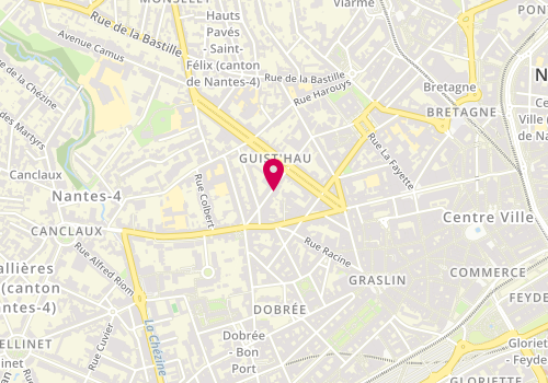 Plan de DB Associés Notaires - Office Notarial à Nantes, 4 Rue Bertrand Geslin, 44000 Nantes