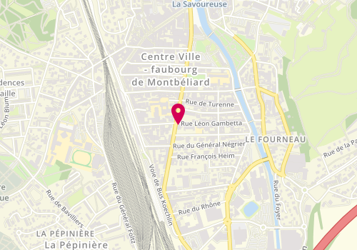 Plan de Antoine Gautheron, 23 Faubourg de Montbéliard, 90000 Belfort