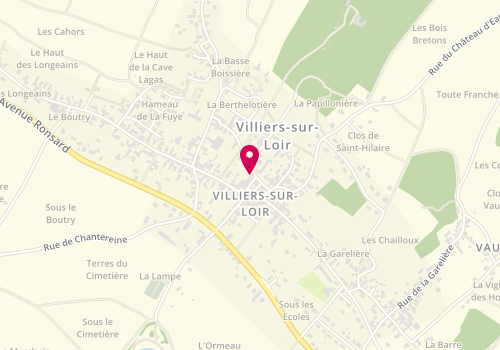 Plan de Prisca BRUEL , NTVL - NOTAIRES TOURAINE VALLÉE DU LOIR, 2 place Fortier, 41100 Villiers-sur-Loir