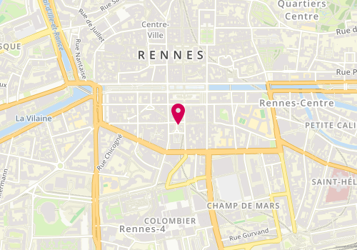 Plan de AVENEL Alexandre, 1 Place Honoré Commeurec, 35000 Rennes