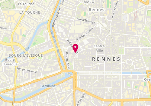 Plan de DS Notaires, 18 Rue de la Monnaie, 35000 Rennes