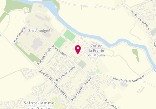 Plan de Acp Notaires Bms, 2 Rue du Sablon, 72380 Sainte-Jamme-sur-Sarthe