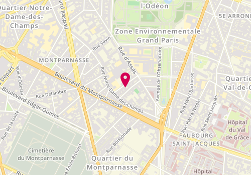 Plan de Allanet & Doussot Notaires, 7 Rue Joseph Bara, 75006 Paris