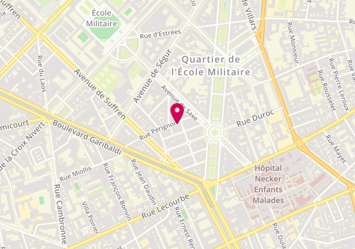 Plan de Office Notarial Me Laidet, 7 Rue Pérignon, 75015 Paris