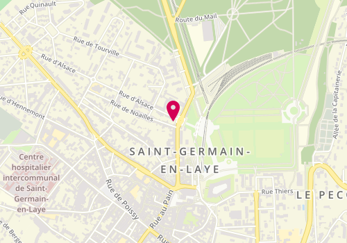 Plan de 1Alsace Notaires Saint Germain en Laye, 1 Rue d'Alsace, 78100 Saint-Germain-en-Laye