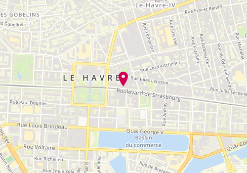 Plan de Thomas GRUEL, Christel VAUQUELIN-LEMOINE, Thibault ACHTE et Jules MARZIN, 83 Boulevard de Strasbourg, 76600 Le Havre