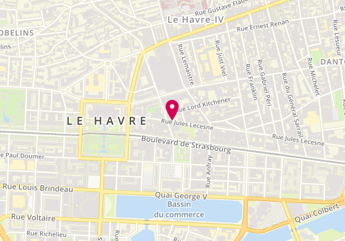 Plan de Marie-Hélène Derrey-LESOURD, 21 Jules Lecesne, 76600 Le Havre