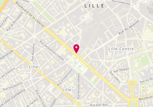 Plan de Maître Grégoire BOSQUILLON DE JENLIS, notaire, 139 Boulevard de la Liberté, 59000 Lille
