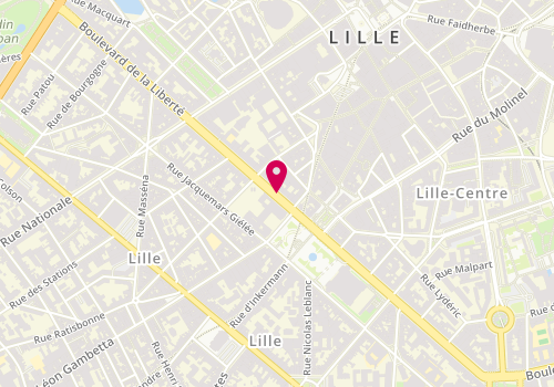 Plan de DESROUSSEAUX Gaétan, 139 Boulevard Liberté, 59800 Lille