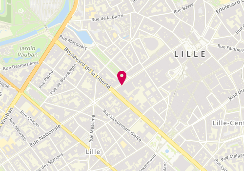 Plan de BONDUELLE-haire Juliette, Bp Null 99 Rue Nationale, 59800 Lille